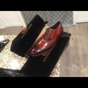 🔥Steve Land Wing Tip Cognac Size 11🔥